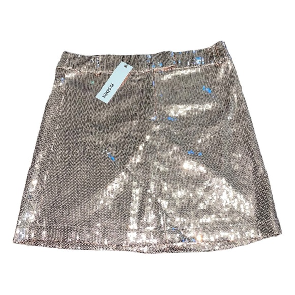NWT - BB Dakota Women’s Sequined Rose Gold Skirt (Multiple Sizes, Polyester) - Picture 1 of 8